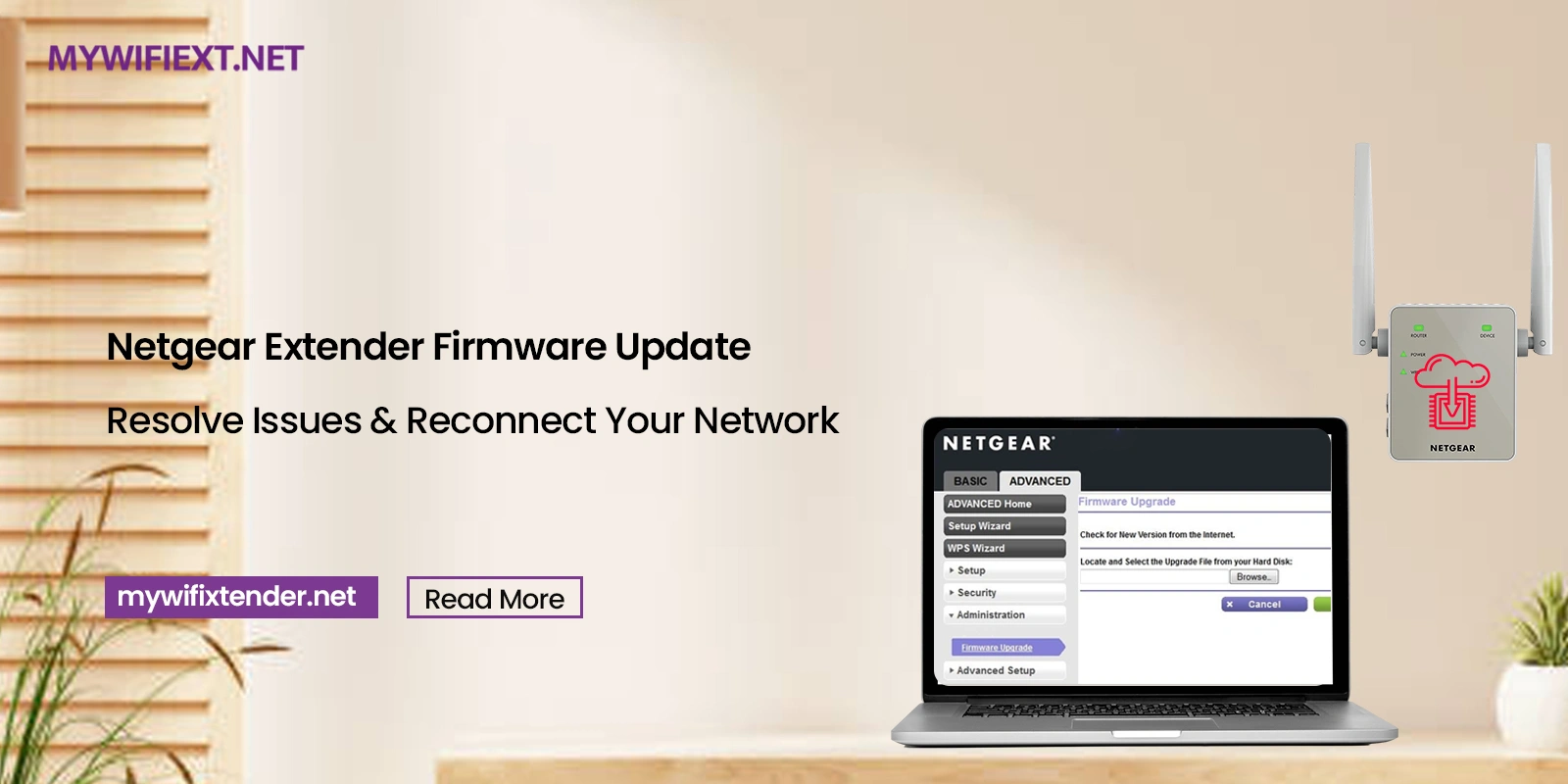 netgear extender firmware update