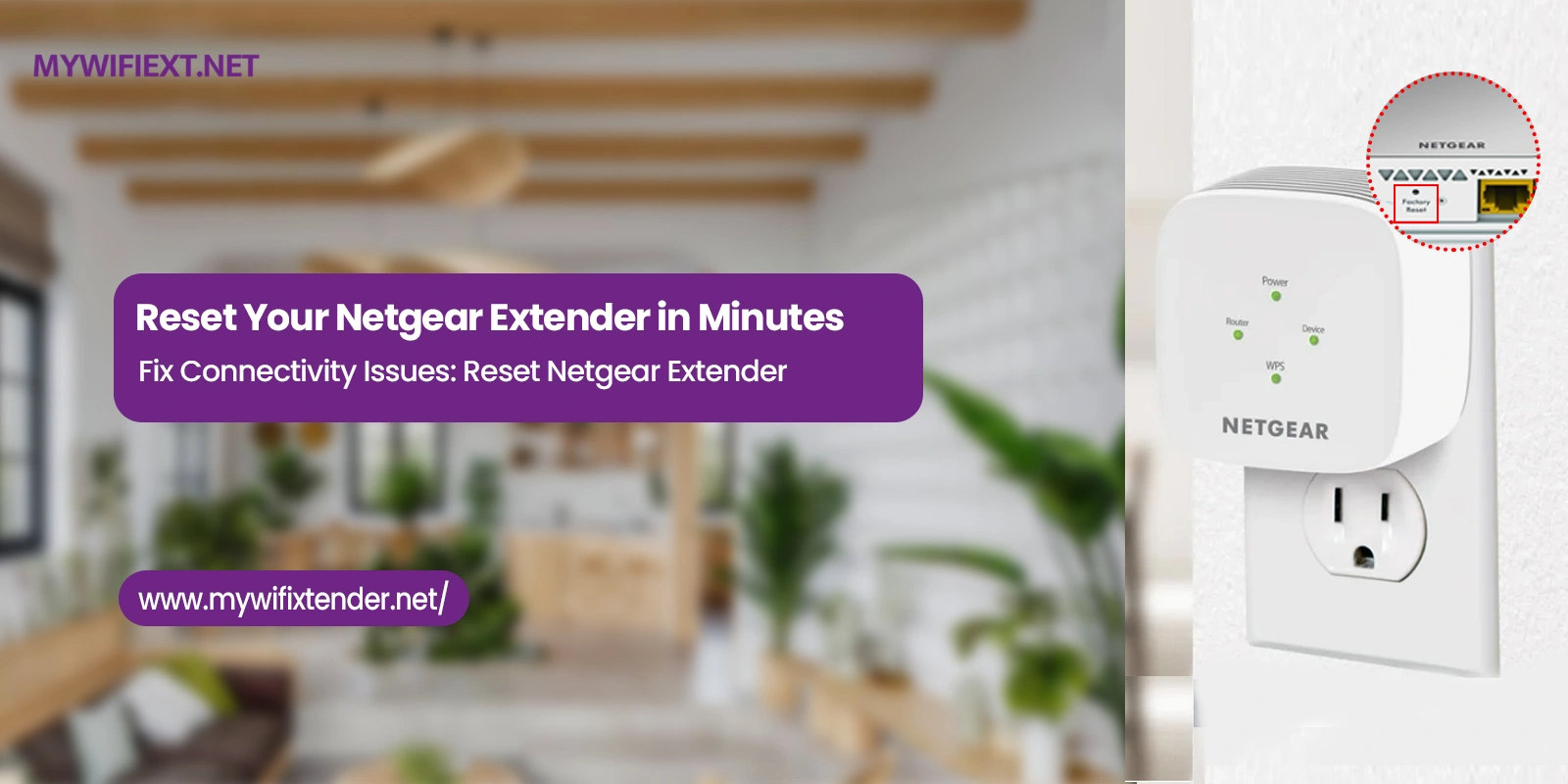 reset netgear extender